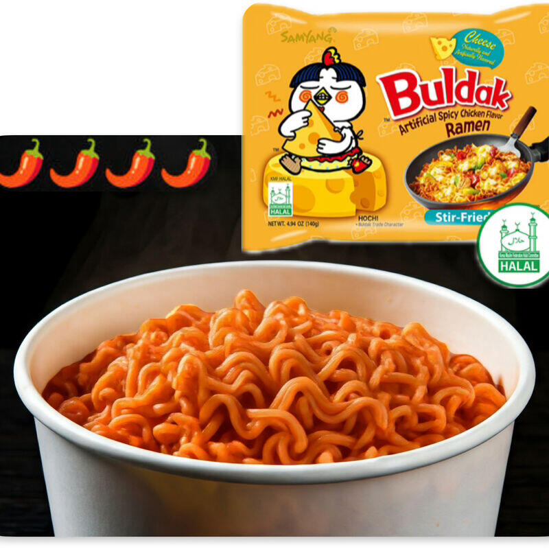 Cheese Buldak (Stir-Fried) (Spicy Level: ***)