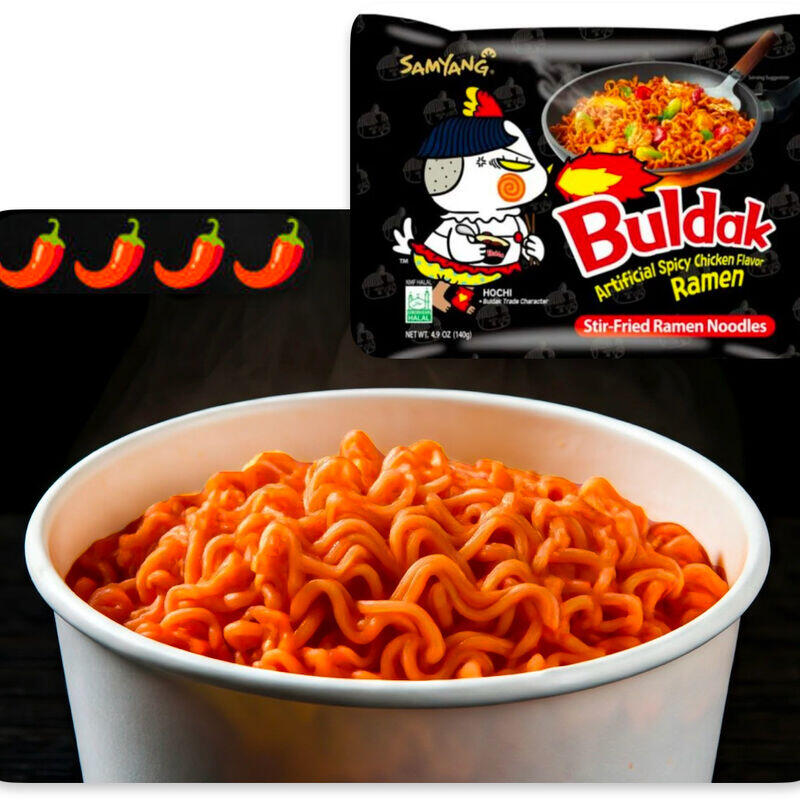 Buldak (Original) (Stir-Fried) (Spicy Level: ****)